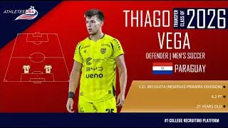 Men's Soccer | Defender | Thiago Vega, Paraguay | Highlights | Transfer 2026