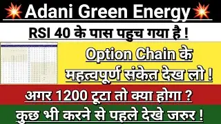 Adani green share news | adani green energy stock F&O analysis | adani news | Vinay Equity