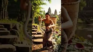 Tribe Girl Hunting #adventure #survival life #old temple  5