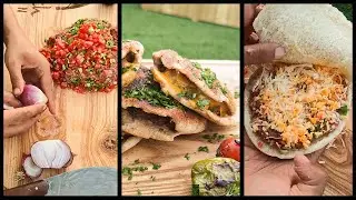 (2) حواوشي مصري بعيش الردة على الفحم - how to make egyptian hawashy in bran bread on coal