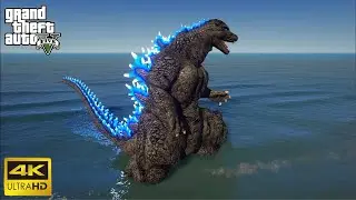 GODZILLA DESTROYING LOSS SANTOS GTA 5 LIVE 🔴 #gta #gta5stunts #gta5online #gta5live #gta5rp #gta5fun