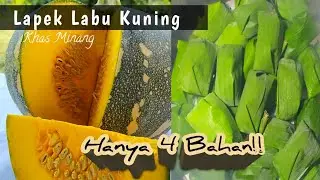 Makanan Jadul!! Cara Membuat Lapek Labu Kuning Yang Enak | Olahan Labu Kuning Dan Tepung Beras