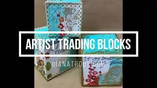 Paint, Stamp, Emboss and Write:  Artist Trading Blocks