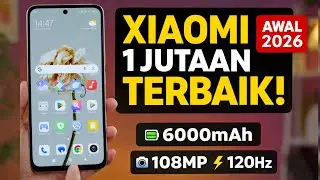 HP XIAOMI 1 JUTAAN TERBAIK Awal 2026! 🔥 Baterai Jumbo, Kamera 108MP, Layar 120Hz