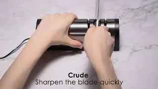 The correct sharpening steps with Narcissus QN-M866 electric knife sharpener