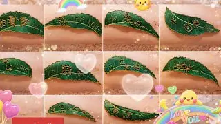 Beautiful Leaf Mehndi Design for Name Letters | Love Mehndi Art in 16:9 HD