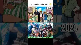red hair Pirate's Evolution #onepiece #anime #shanks #pirates #animememes #trending #shorts #memes