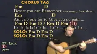 A Horse with No Name (America) Guitar Cover Lesson with Chords/Lyrics