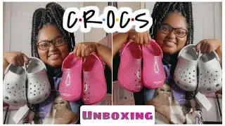 Распаковка Crocs! Классические серебряные блёстки и полупрозрачные башмачки Candy 🍭 Pink💖