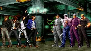 [KOF Mugen] Kyo Kusanagi Team vs Ryuji Yamazaki Team