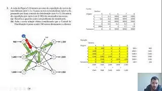 [PO2] Problema de Transbordo - resolução de exercício - Pesquisa Operacional - Excel