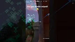 Bro got double sniped!😂 #elimination #fortnite #gaming #headshot #sniped #sniperbattle #sniper #MS1