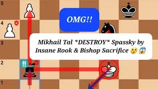 Mikhail Tal *Destroy*😱 Boris spassky By Insane Room & Bishop Sacrifice 😱 in Tallinn *1973*😱 