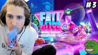 xQc Plays Fall Guys with Stream Snipers - Part 3 (with chat)