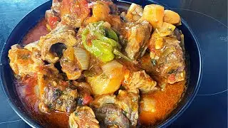 comment préparer la viande de chèvre aux AUBERGINES AFRICAINES,super delicieux