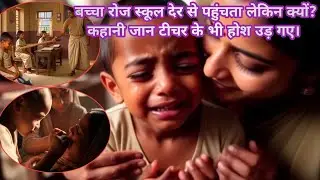 क्यों रोज बच्चा स्कूल देर से पहुंचता?। Poor child story । Moral story hindi