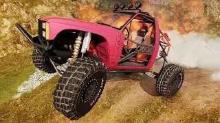 Epic High Speed Jumps BeamNG Drive Racing Car, Box Truck, Knight Rider, Low Rider, ISUZU Track