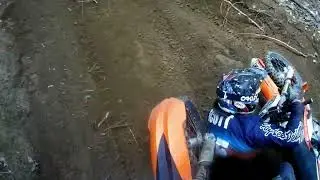 I ACCIDENTALLY RAN HIM OVER! #MOTO #OFFROAD #CRASH #ENDURO #shorts