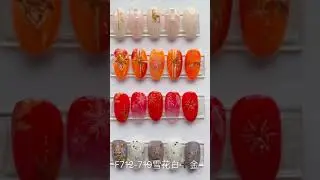 Nail Stickers Black Snow Gold Leaf Colorful Snowflake Designs