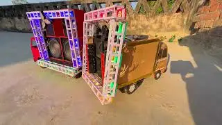 Mini Dj Truck Loading At-New Home big dj set up Mini Dj kese banaye Dj toy dj box and light dj gadi