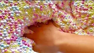 Crunchy big batch slime - satisfying slime ASMR video compilation