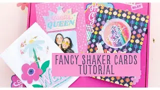 Fancy Shaker Cards | Shaker Card Kit by Damask Love for American Crafts | Available at Walmart