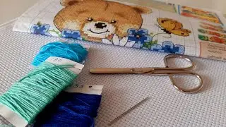 Cross stitch for beginners - කතිර මැහුම් කරන්න මුල ඉදලම ඉගෙනගන්න .