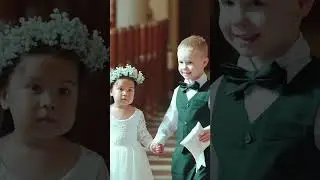RIng Bearer and Flower Girl #weddingmoments #ringbearer #ceremony #weddingday