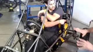 Kart cross construção artesanal FASE 46 - cinto de segurança