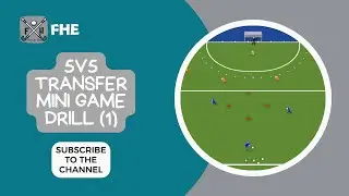 FIELD HOCKEY 5v5 TRANSFER MINI GAME DRILL (1) for all COACHES