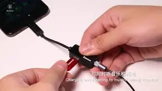 Baseus Type-C Audio Cable Adapter With 3.5mm Jack Audio Splitter