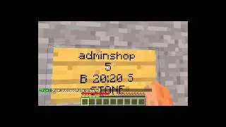 Как сделать AdminShop в Minecraft 1.0.0