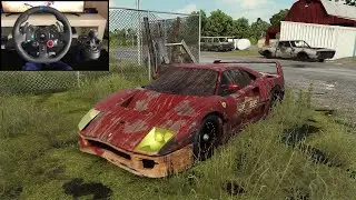 NFS HEAT Rebuilding a Ferrari F40 - LOGITECH G29 gameplay