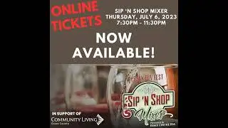 Essex Fun Fest Sip 'N Shop Event Thursday July 6th 730pm