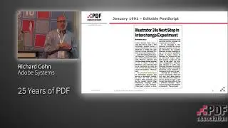 KEYNOTE: 25 Years of PDF - Richard Cohn