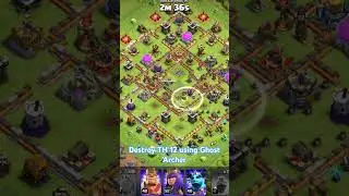Super Archer + Blimp + Invisible Spell #clashofclans #coc #th12