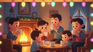 Cozy Christmas Night | Gentle Holiday Song for Kids | Sing Along