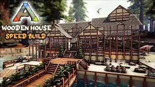 ARK: Survival Evolved - The Island / Wooden House (Speed Build) 🏡🔨 / Arkitect Structures