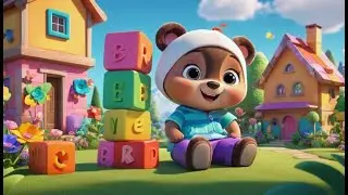 Benny Bear Builds a Tower | Fun Building Song for Kids | Toddler Construction Rhyme