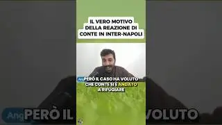 Il vero motivo della reazione di Conte in Inter-Napoli