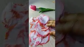 Viral Tissue Paper Flower🌷#creative #diycrafts