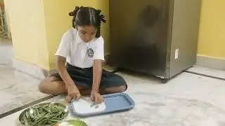 #school kosam #చిన్న ప్రయత్నం# own preparation #lunch box#my sweet devil బెండకాయ కర్రీ