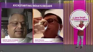 Big Bull Rakesh Jhunhunwala and Akash Prakash in conversation with Tamal Bandhopadhyay .