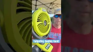 Best Fan For Hot Days? Watch This Ryobi Misting Fan In Action!