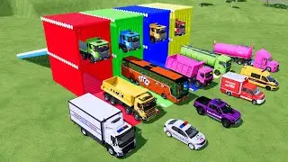 Transporting Dump Truck, Cement Mixer, Tractor Dump Tipper & Fire Rescue &ndash; FS22