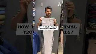 How to fold a formal trousers properly? | pant hacks | cloth hacks #mensfashion #fashionhacks