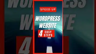 speed up wordpress website #shorts