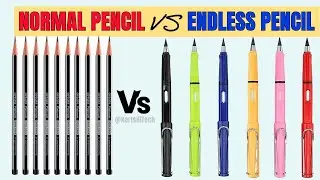 Normal Pencil Vs Endless Pencil | #normal #pencil vs #endless #infinity #pencil