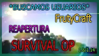 SORTEAMOS VIPS EN FRUTYCRAFT SURVIVAL OP NO PREMIUM (1.8.X)