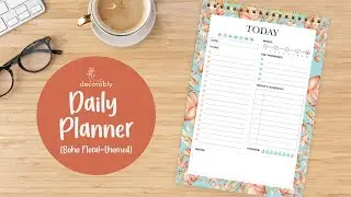 🌸 Stay Organized in Style! Boho Floral Daily Planner for Effortless Planning ✨📖